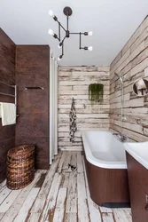 Bathroom Decoration With Wood Photo