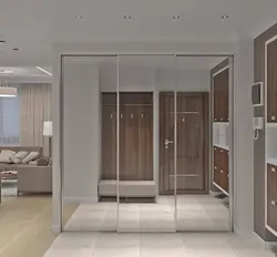Wardrobe In The Hallway With A Mirror Photo
