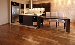 Laminate flooring photo in the kitchen