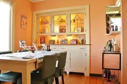 Kitchens with peach walls photo