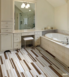 Bathroom floor design