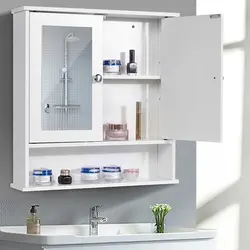 Photo Of Wall Cabinets In The Bathroom