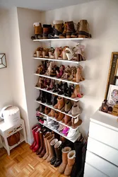 Storing shoes in the hallway photo options
