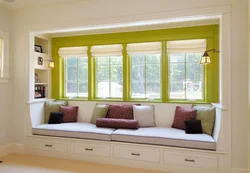 Window sill design in the living room