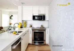 Белые Глянцевые Кухни Фото Маленькие