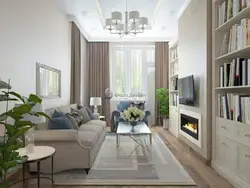 Living room without windows interior design