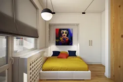 Bedroom Design With Window And Balcony On Different Walls