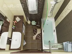Дызайн ваннага пакоя для кватэры ў панэльным доме