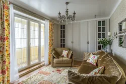 French windows in the apartment photo