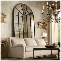 Living room wall mirror interior