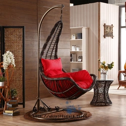 Rocking chair in the living room interior