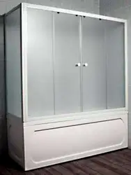 Штора пластыкавая ў ванны пакой фота