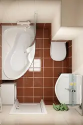 Bathroom With Corner Toilet Photo