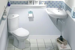 Ванная комната с угловым унитазом фото