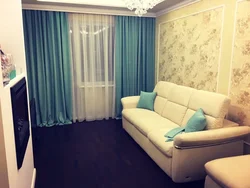 Curtain design for living room Khrushchev