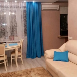Curtain design for living room Khrushchev