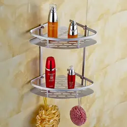 Wall shelves in the bathroom photo