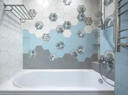 Hexagon tile bath design