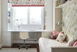 Tabletop window sill in the bedroom photo