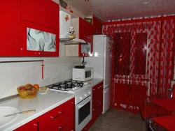 Red Khrushchev kitchen design
