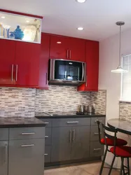 Red Khrushchev kitchen design