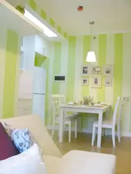 How to paint walls in a small kitchen photo