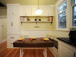 Sofa by the window in the kitchen photo