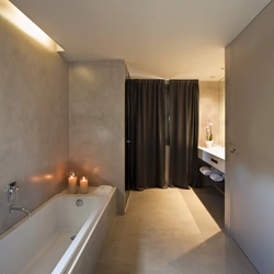 Microcement in the bathroom photo