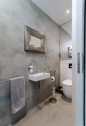 Microcement in the bathroom photo