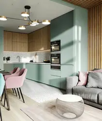 Mətbəx qonaq otağı dizaynı 24 kv m