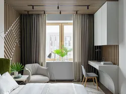 Fashionable curtains for the living room 2023 new items in the interior photo