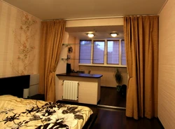 Bedroom Balcony Curtains Photo