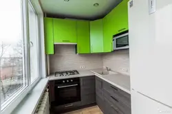 Ship kitchen design with refrigerator