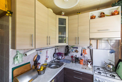 Ship kitchen design with refrigerator