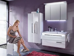 Bathroom furniture in the interior photo