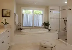Tiles on bath window photo
