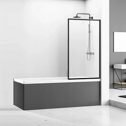 Glass curtains for bathroom photo