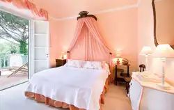 Peach bedroom design photo