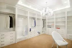 Dressing room white interior