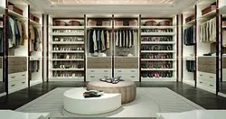 Dressing room white interior