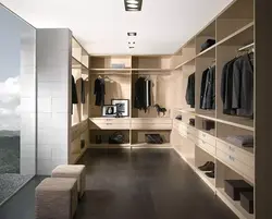 Dressing room white interior