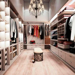 Dressing room white interior