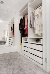 Dressing room white interior