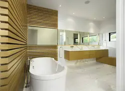 Bathroom design slats