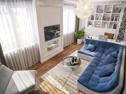 Living room design sofa in the middle