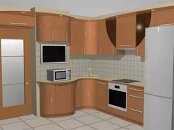 Кухня с вентиляционным коробом дизайн 8 кв