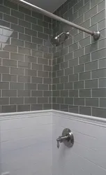 Grout For Gray Tiles In The Bathroom Photo