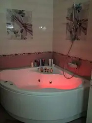 Дызайн маленькай ваннай з джакузі