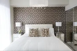 Wallpaper with small details for the bedroom photo