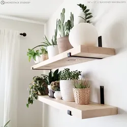 How to hang shelves in the kitchen photo
